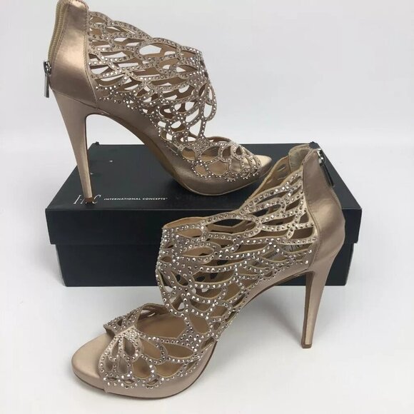 INC International Concepts Womens Sarane Evening Sandals Bisque 10M - Picture 2 of 6